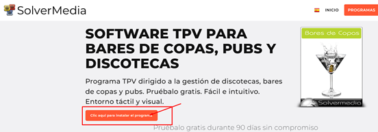 Software TPV para Bares de copas, Pubs y Discotecas