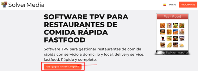 Software TPV para restaurantes de Comida Rápida Fastfood