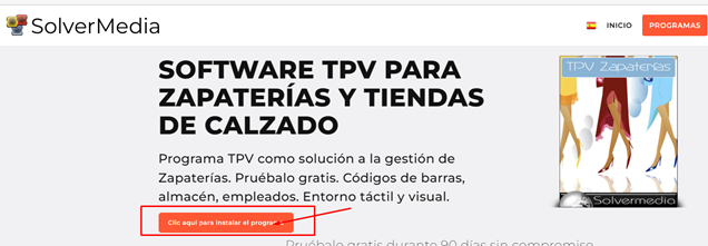 Software TPV para Zapaterías y tiendas de Calzado