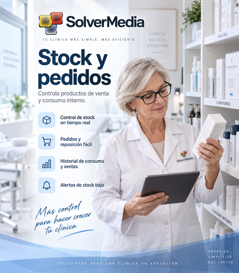 Stock y pedidos con SolverMedia