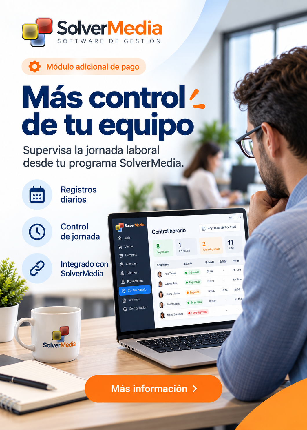 Más control de tu equipo con SolverMedia