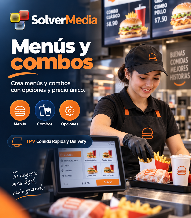 Menús y combos con SolverMedia
