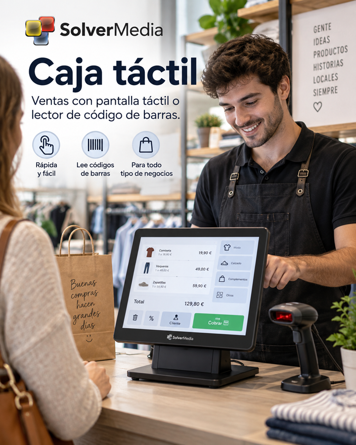 Caja táctil con SolverMedia
