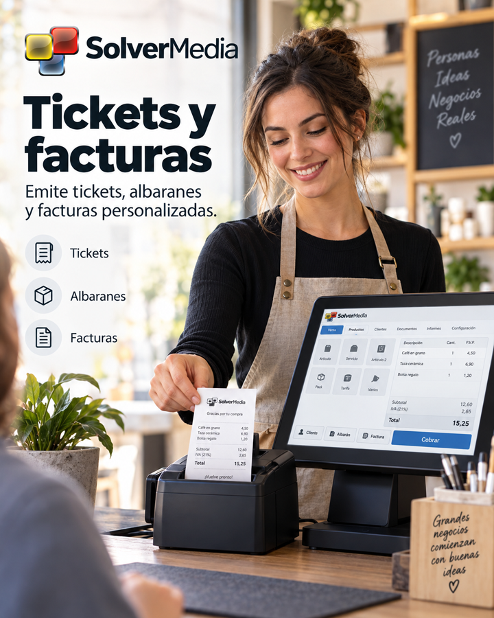 Tickets y facturas con SolverMedia