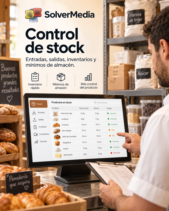Control de stock con SolverMedia