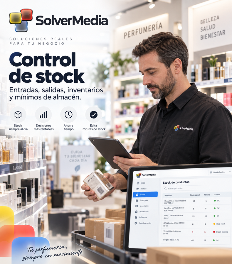 Control de stock con SolverMedia