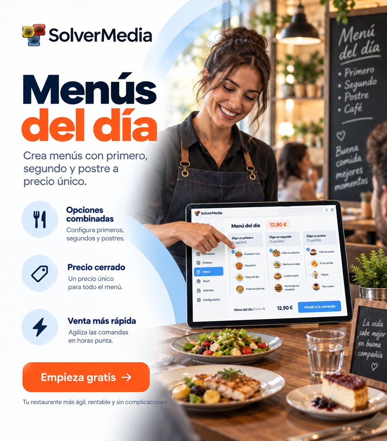 Menús del día con SolverMedia